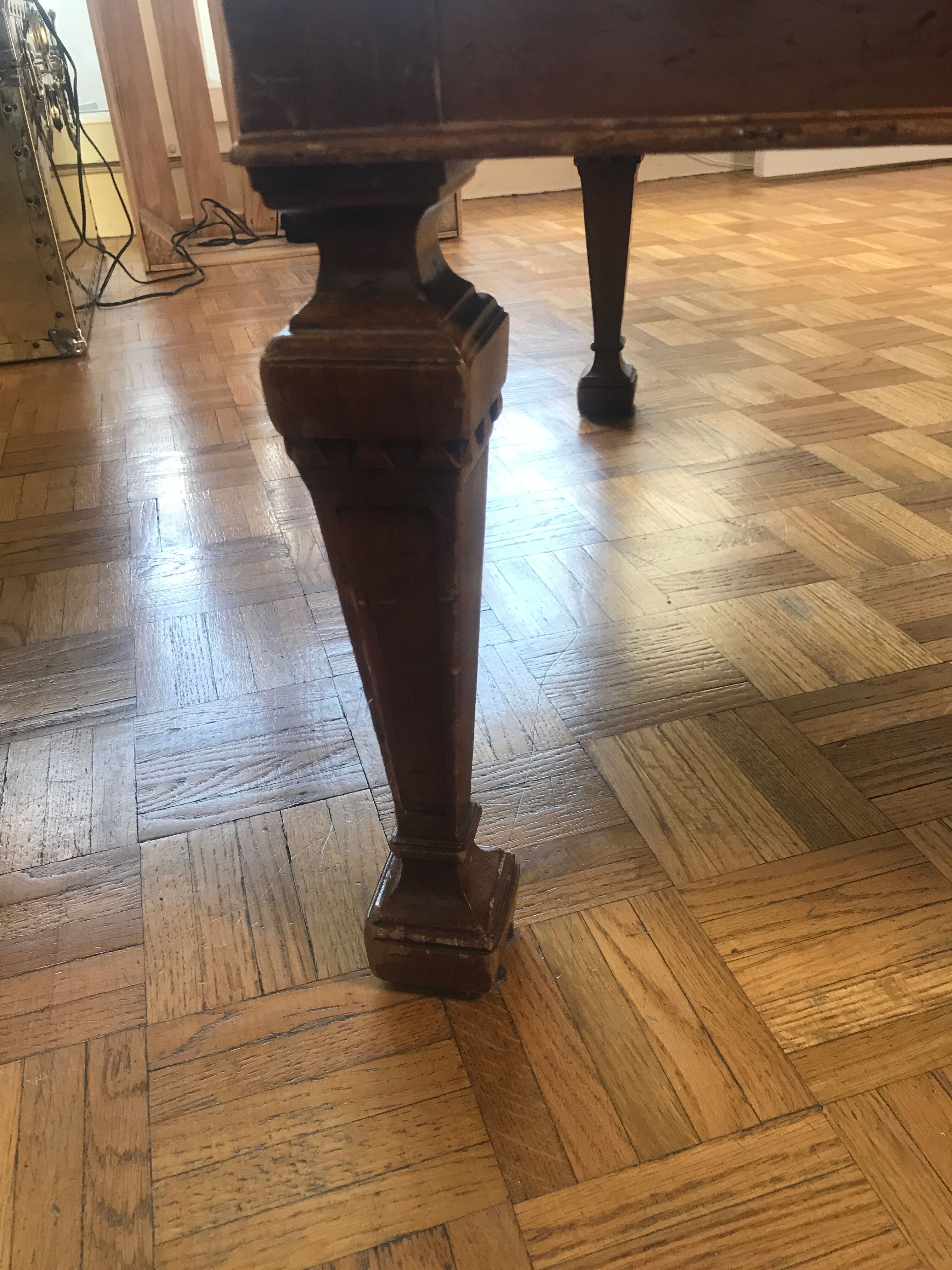 Table basse en bois d'époque Weiman