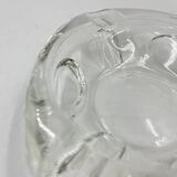 Triangular glass ashtray