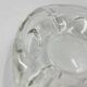 Triangular glass ashtray
