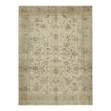 1980s 289 cm x 380 cm beige wool carpet