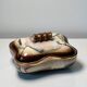 Antique Scandinavian ceramic cookie tin / candy box - 1960s