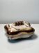Antique Scandinavian ceramic cookie tin / candy box - 1960s