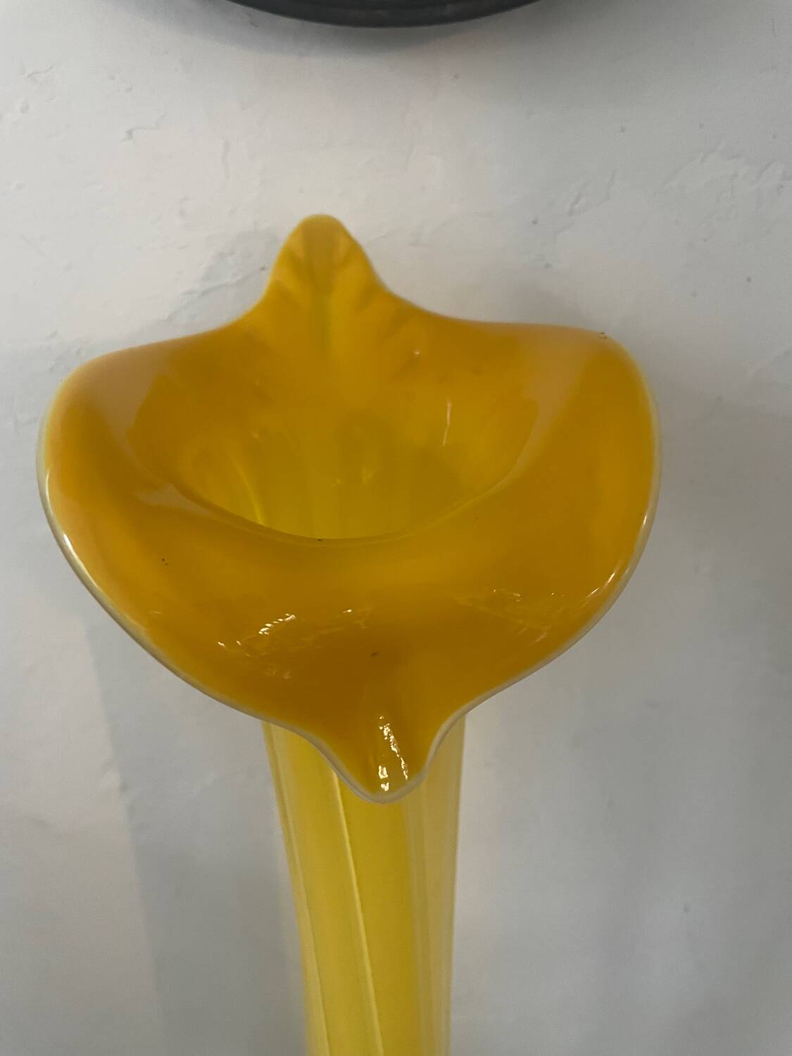 Murano 80's calla arum vase