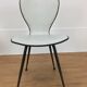 Paire de chaises années 50 skaï et métal