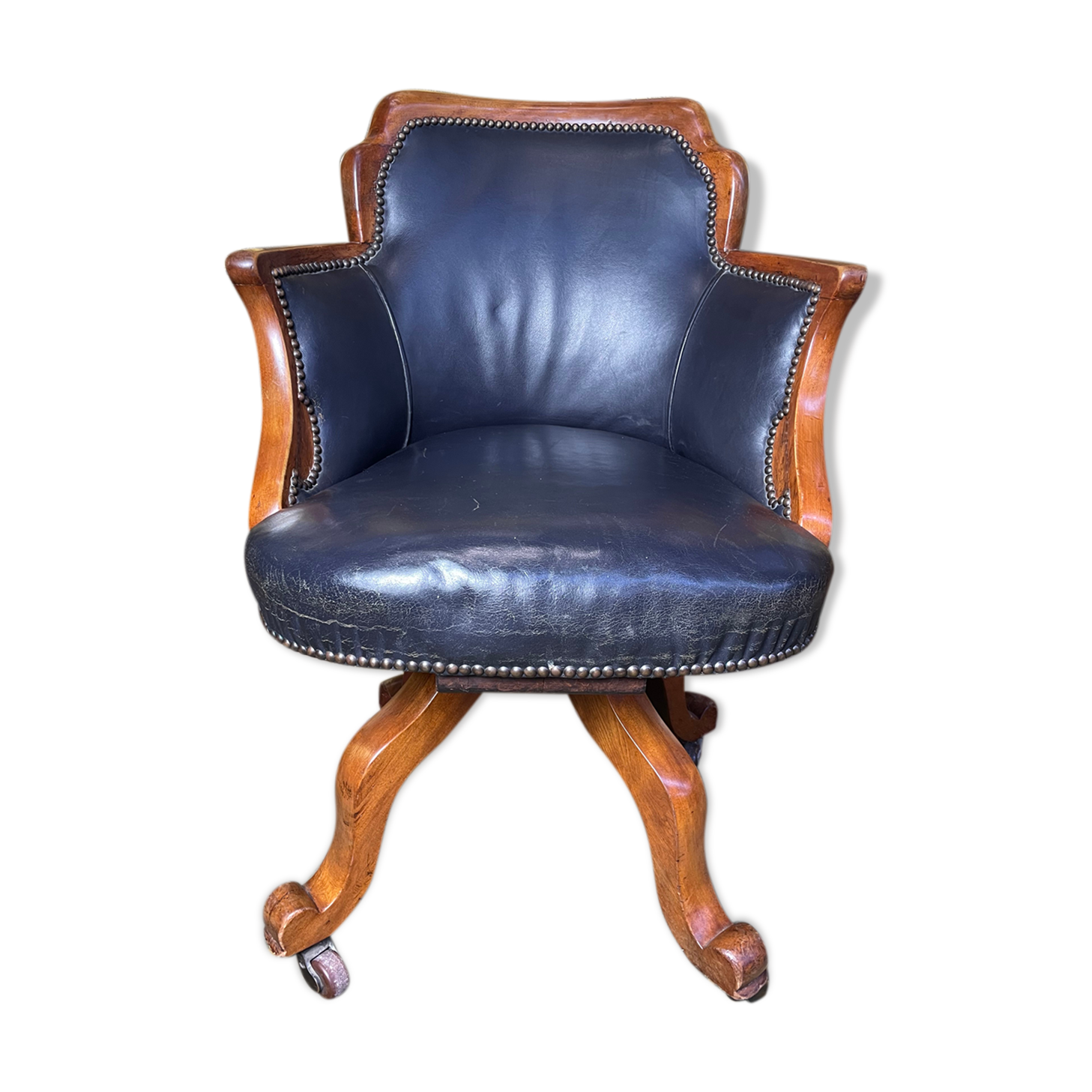 Fauteuil de bureau pivotant anglais