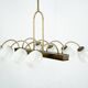 Mid-Century Venini Reticello Glass Chandelier, 8 Arms, Murano, Italy 1940s