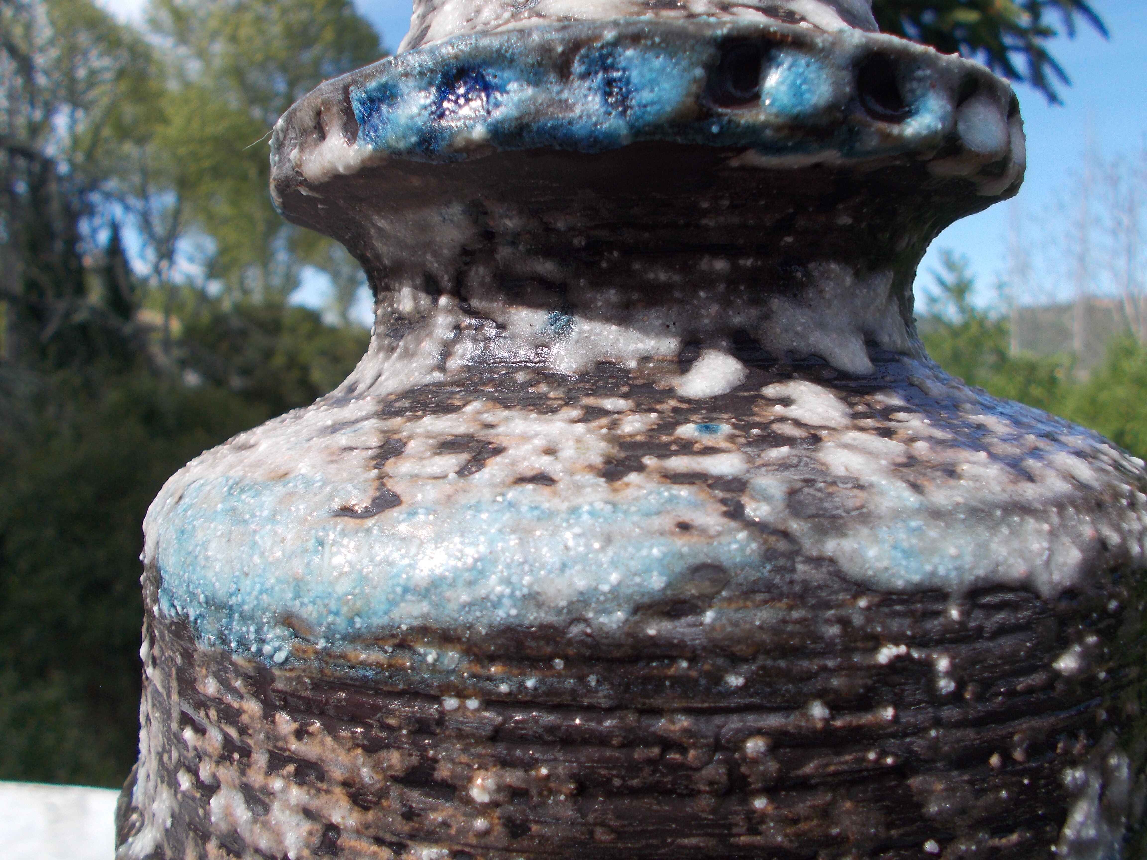 Vintage ceramic vase West Germany Fat Lava