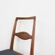 Chaises de salle à manger en teck du milieu du siècle par Karl Nothhelfer, années 1950, Ensemble de 4