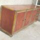 Sideboard shelf design 70 Michel Pignères amboyna burl chrome brass