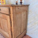 Magnificent vintage rustic raw wood buffet