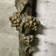 Large Wood and Patinated Stucco Mirror - Floral 1900s Period