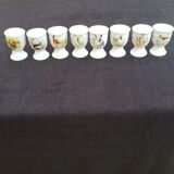 8 porcelain egg cups