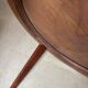Impeccable 1950s round table in mahogany.