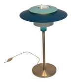 Unique blue colored Danish desklamp by Eglo - Denmark 90s