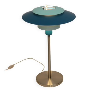 Unique blue colored Danish desklamp by Eglo - Denmark 90s
