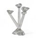 2 x four-armed candlesticks, Opera pattern by Villeroy & Boch, 1997-2001