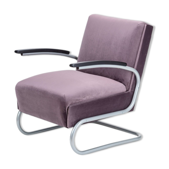 Czechoslovakian model S411 armchair from Mücke Melder, 1940s