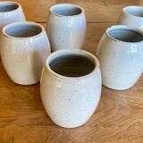 Set of vintage ceramic mugs