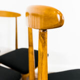 Set of 6 restored chairs by Bernard Malendowicz 1960s