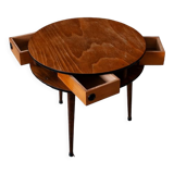 Round sewing box with 3 drawers