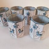 Set of 6 small vintage ceramic cups - Hygge & Lagom spirit
