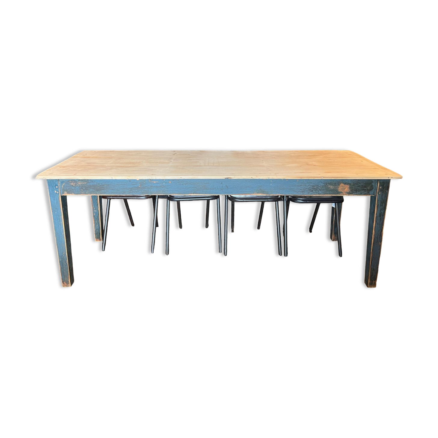 Patinated dining table