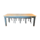 Patinated dining table