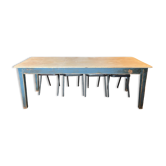 Patinated dining table