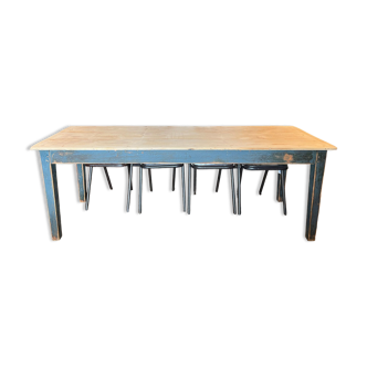 Patinated dining table