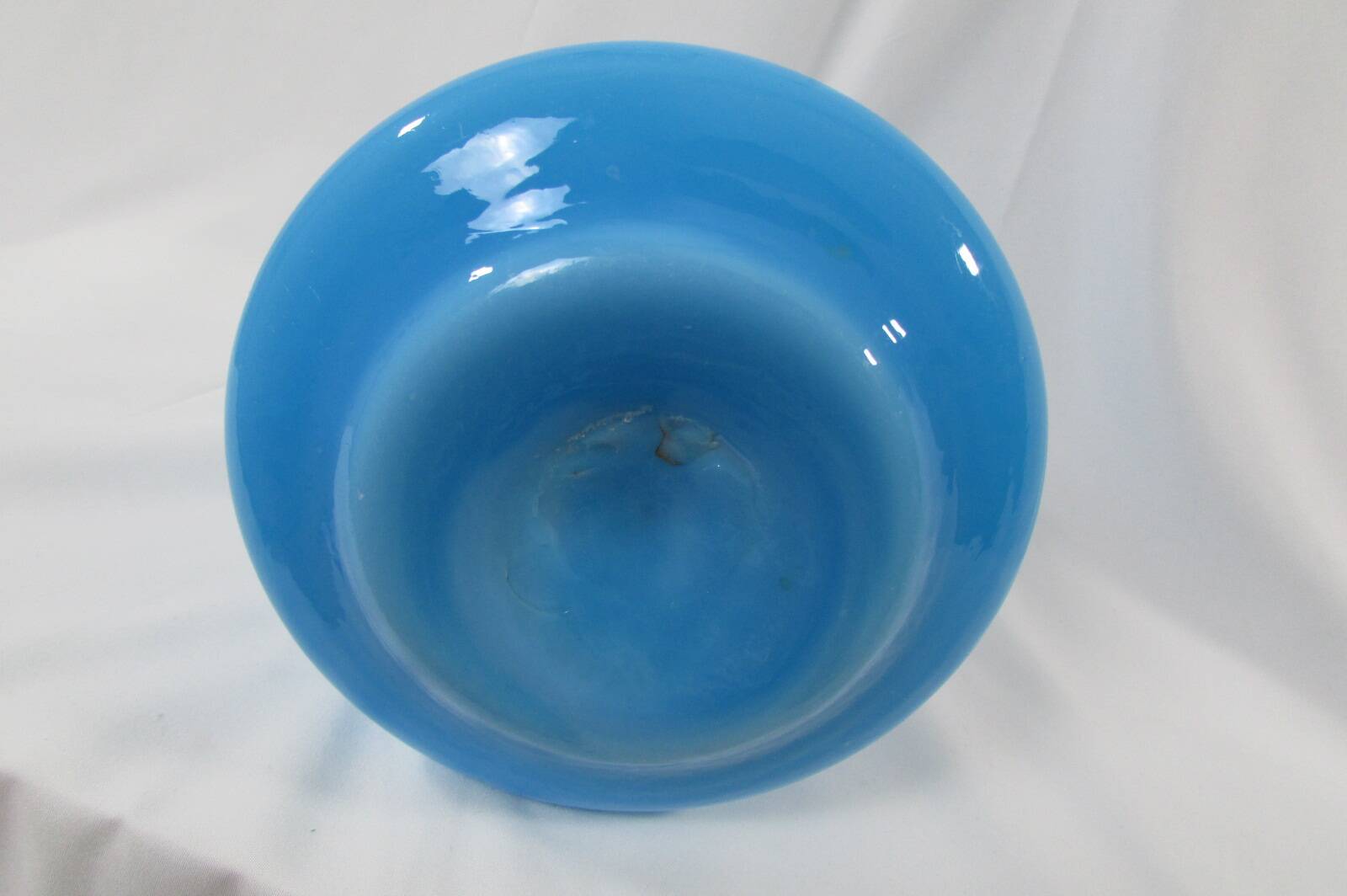 Blue opaline vase