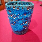 Blue Glacier Enamels Vase