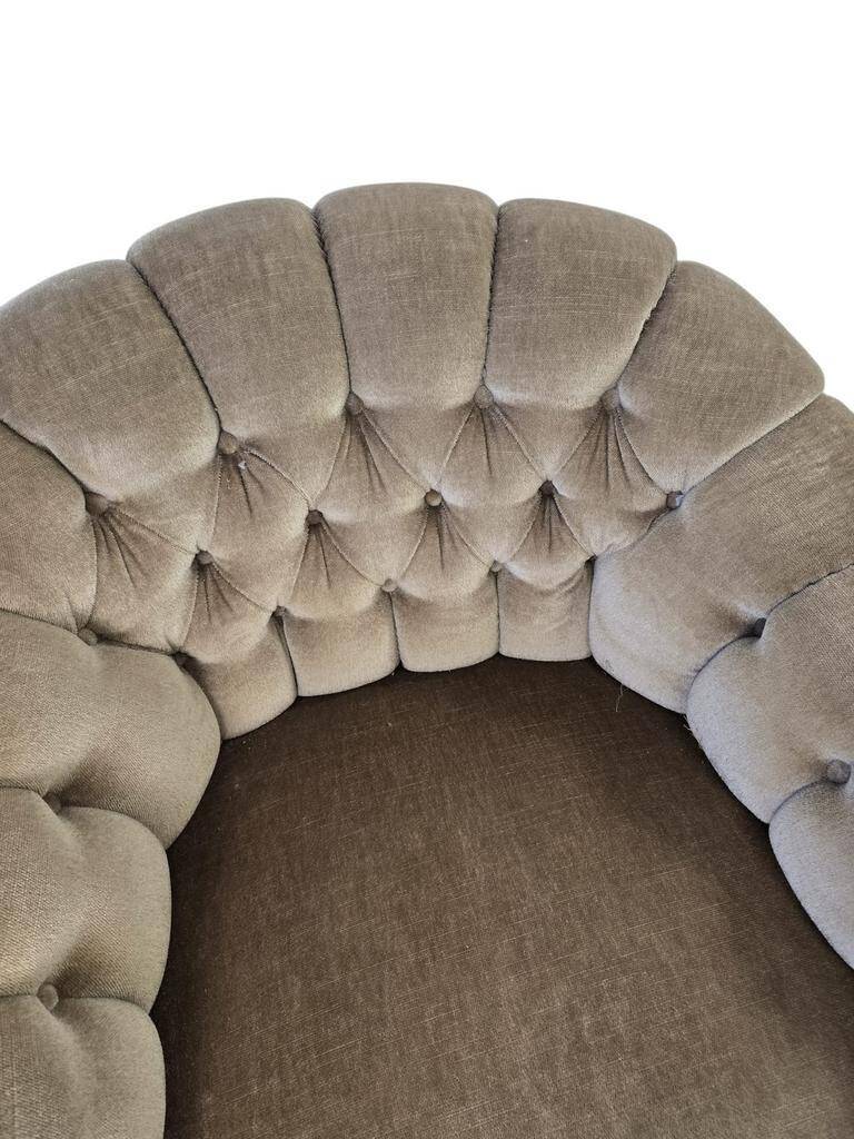 Set of 2 vintage armchairs / chairs / seats with fringes.