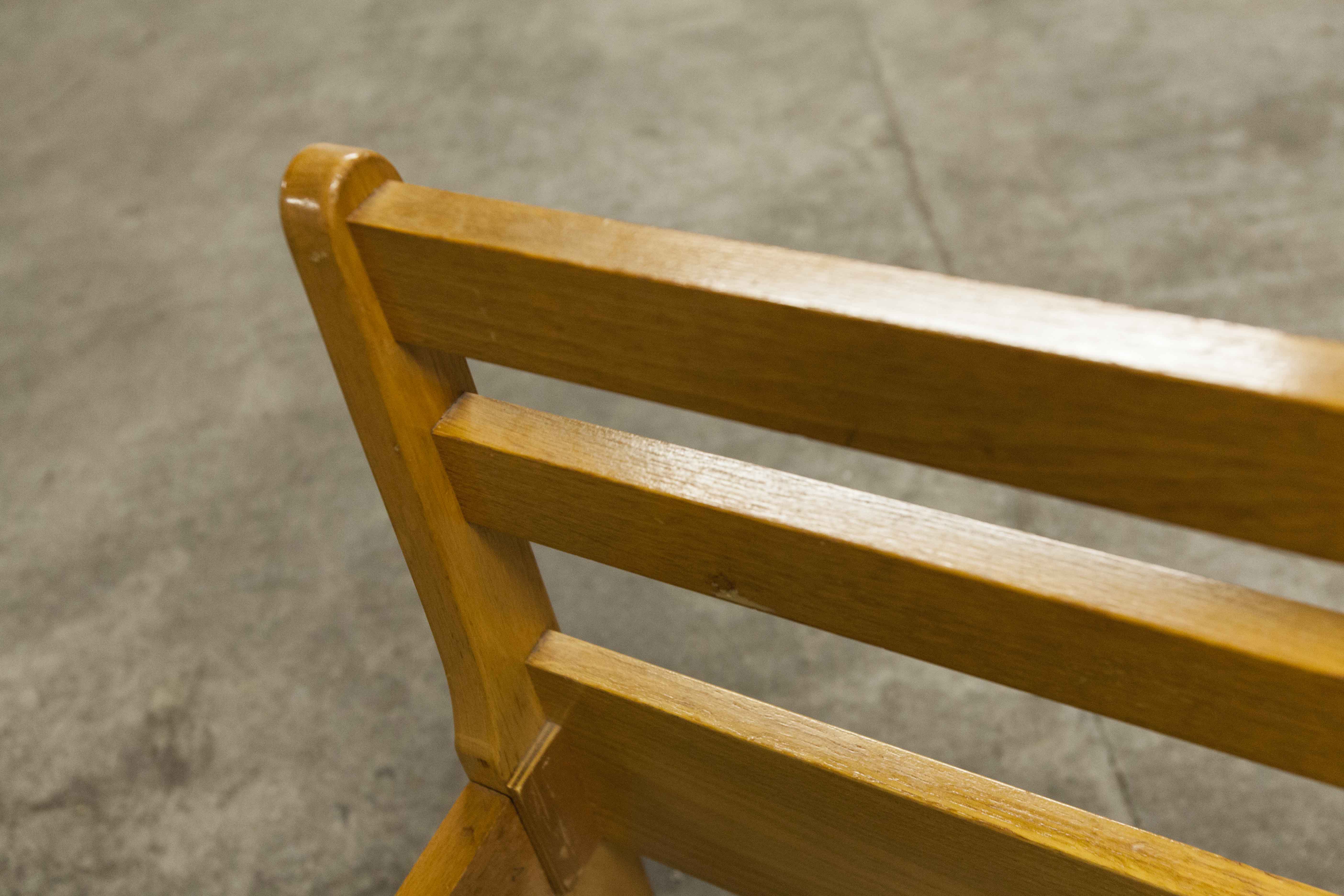 Pair of 1960 Scandinavian twin beds in solid beech