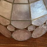 Mother-of-pearl and brass lampshade