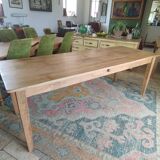 Solid oak farmhouse table 220 X 80 cm
