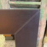 Miroir cuir marron
