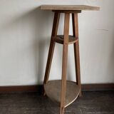 Sculptor's stool with rotating plywood top 1960