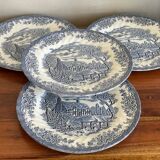4 assiettes Churchill Staffordshire England