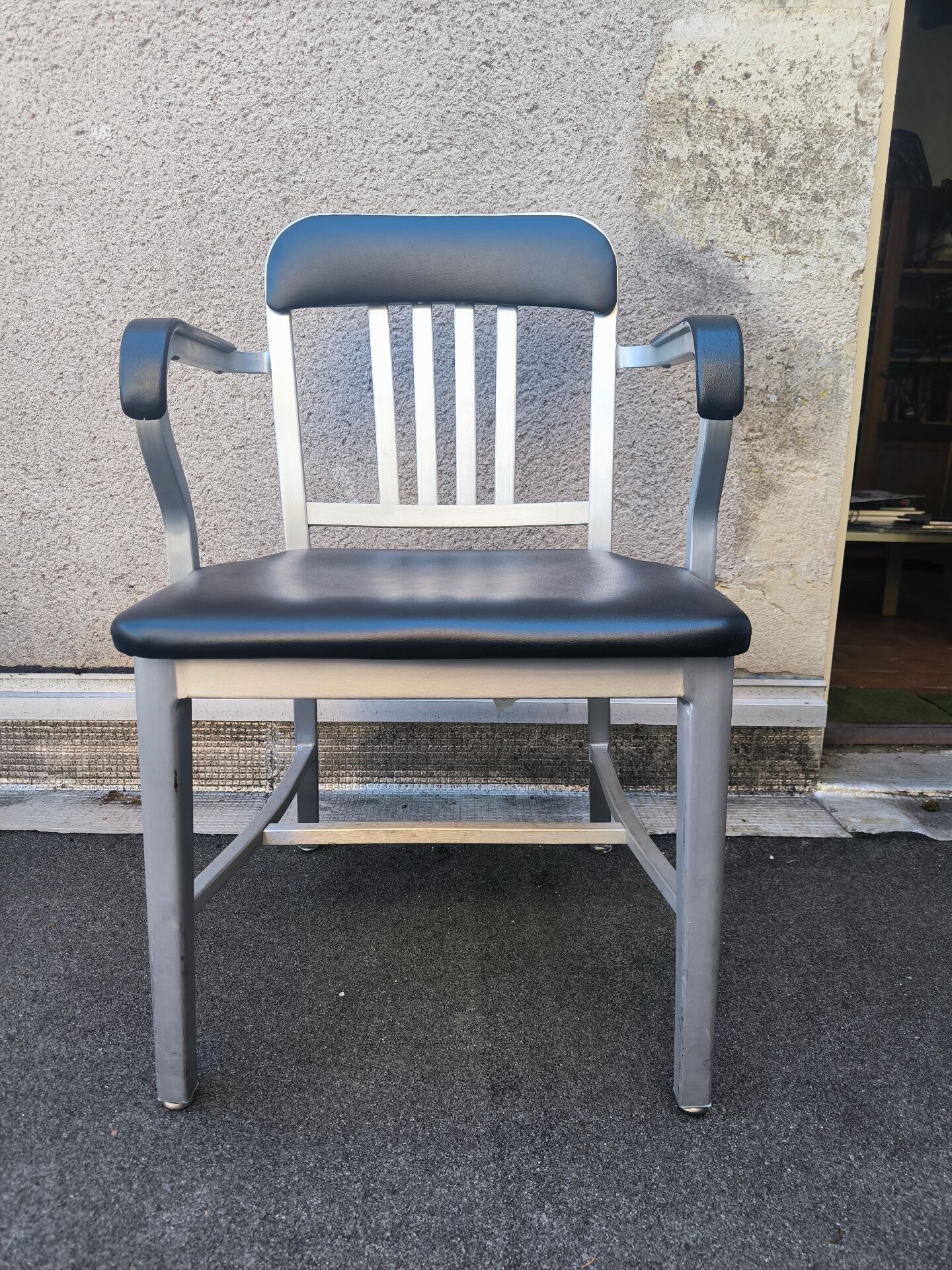 Navy armchair Emeco