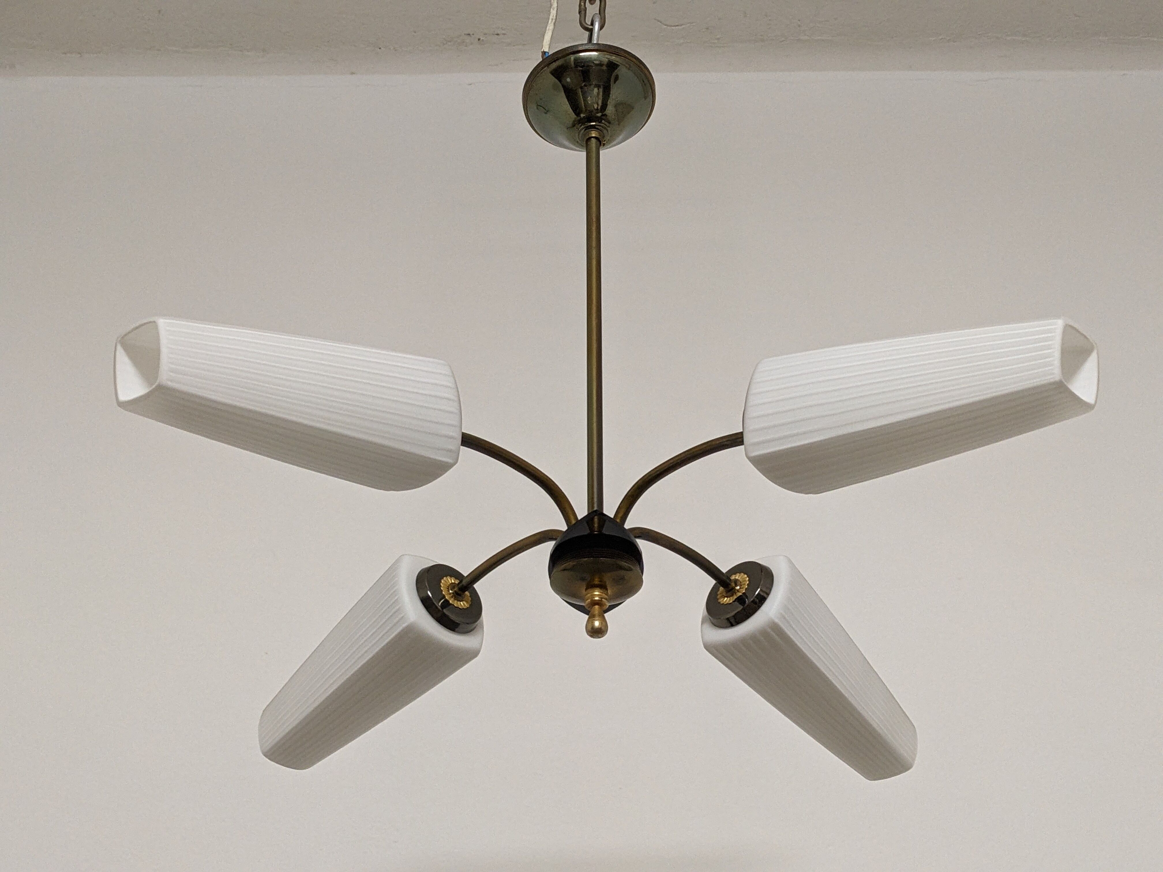 4-light chandelier from the 50s/60s