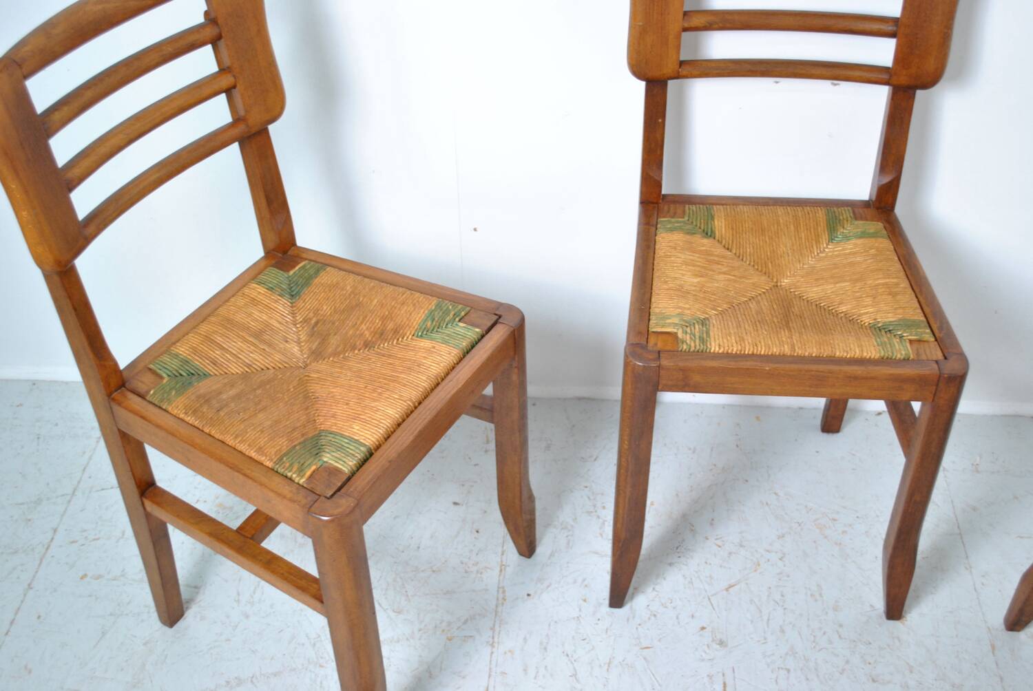 3 chaises style Pierre Cruege 1950