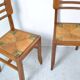 3 chaises style Pierre Cruege 1950
