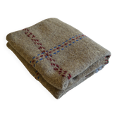 Plaid couverture vintage fait main pure laine