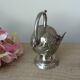 Sugar bowl Zinc alloy silver plated, sugar pot table decoration