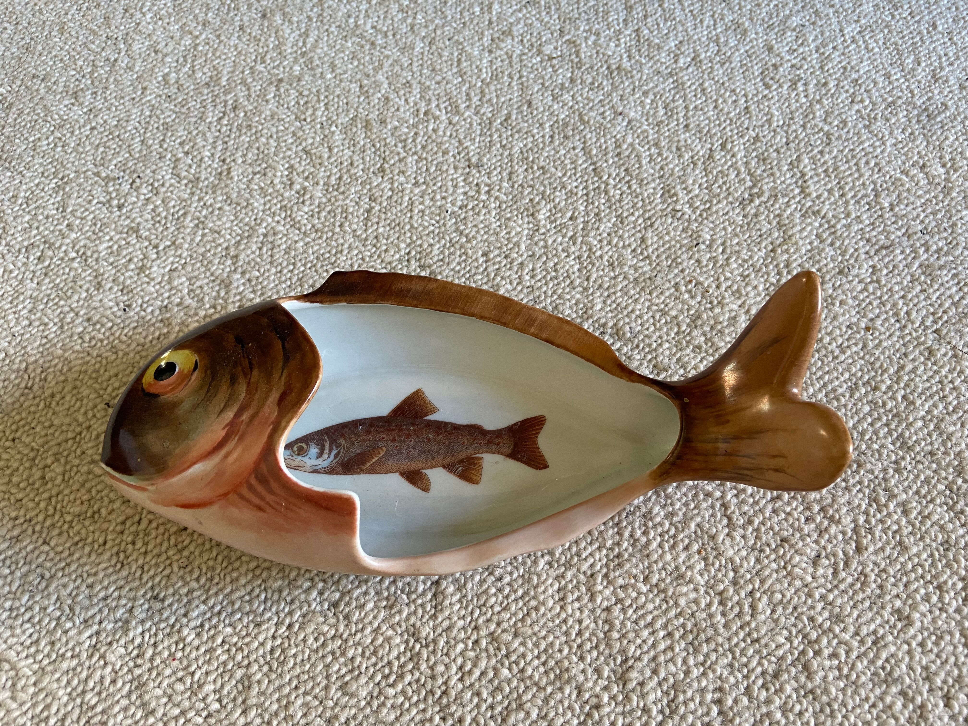 Ceramic fish "limoges"