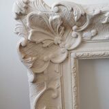 Large frame montparnasse foliage carved wood patinated