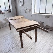Solid oak farmhouse table with extensions (190-280cm) 1950