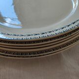 Flat plate in Iron Earth U & Cie Sarreguemines model Carlos
