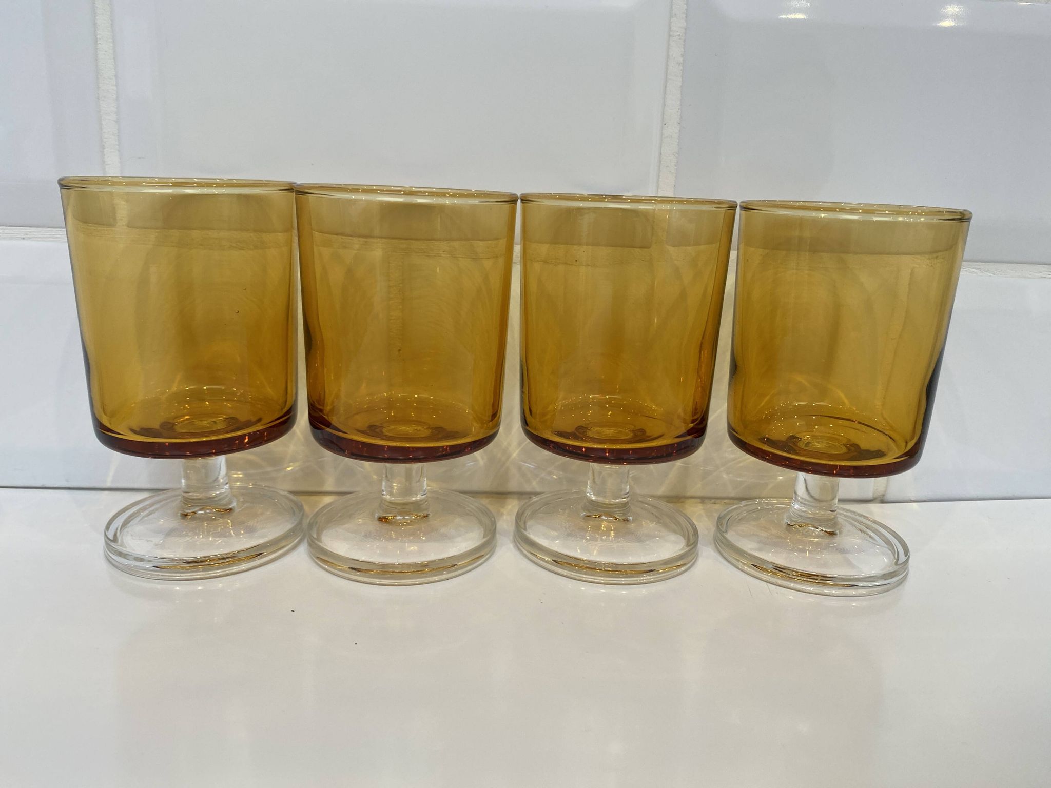 Set de 4 verres à vin blanc Luminarc Suède Ambré