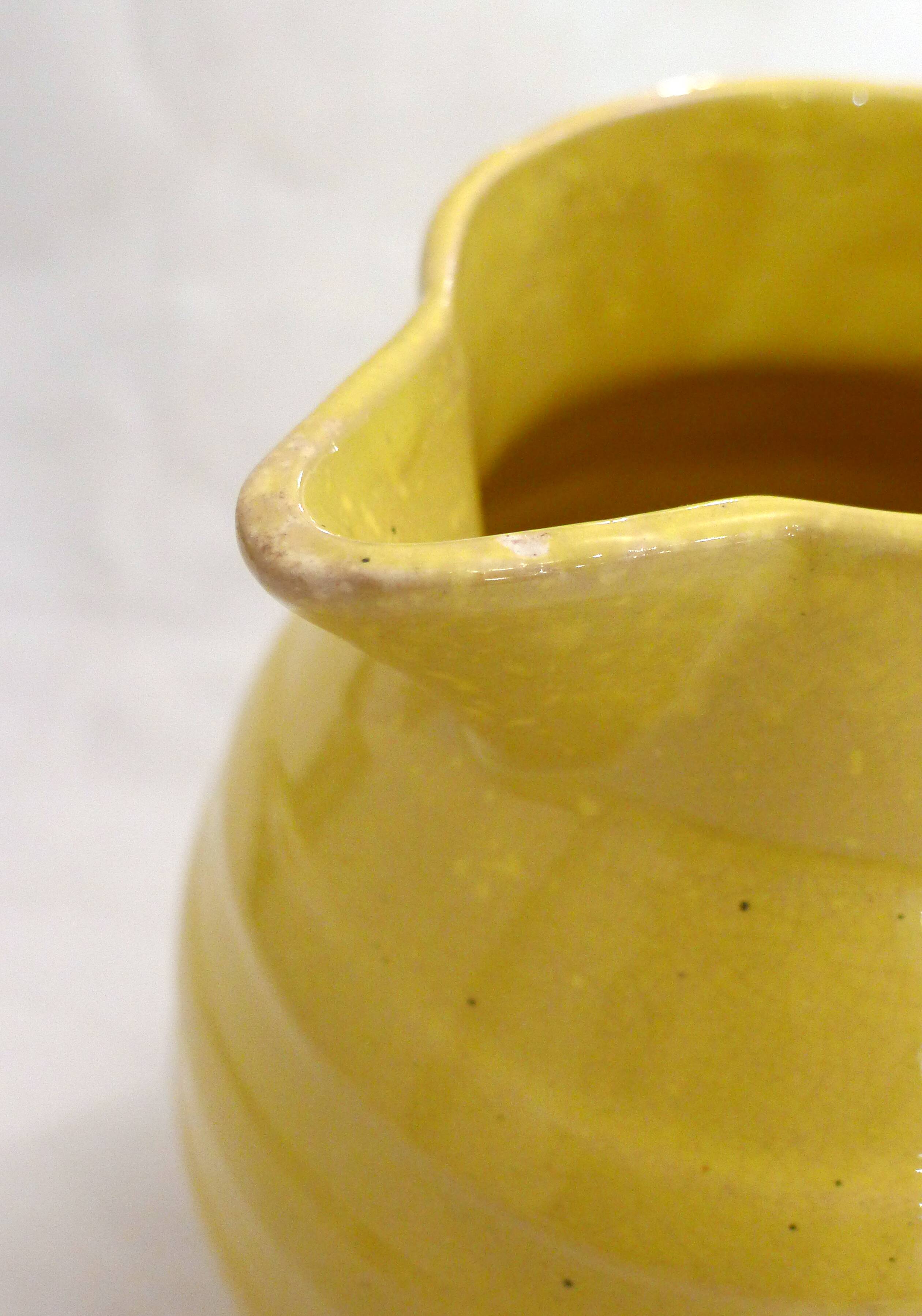 Art Deco pitcher from the 1950s in Orchies earthenware.